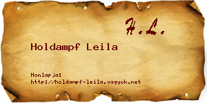 Holdampf Leila névjegykártya